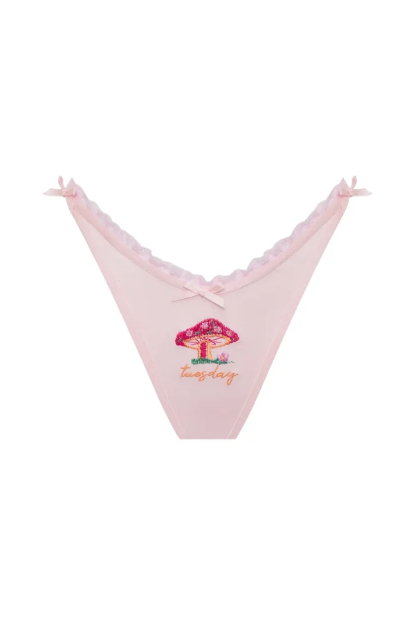 Fashion For Love & Lemons Days Of The Week 7 Pack Thong Panty Multi