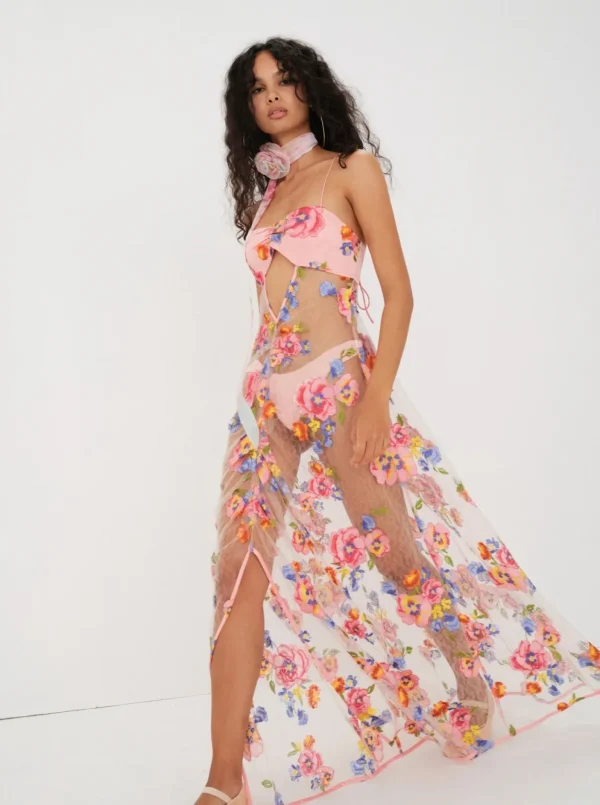 Flash Sale For Love & Lemons Delaney Maxi Dress Multi