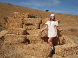Flash Sale For Love & Lemons Delilah Mini Dress White