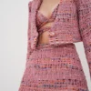 Flash Sale For Love & Lemons Dionne Cropped Blazer Pink