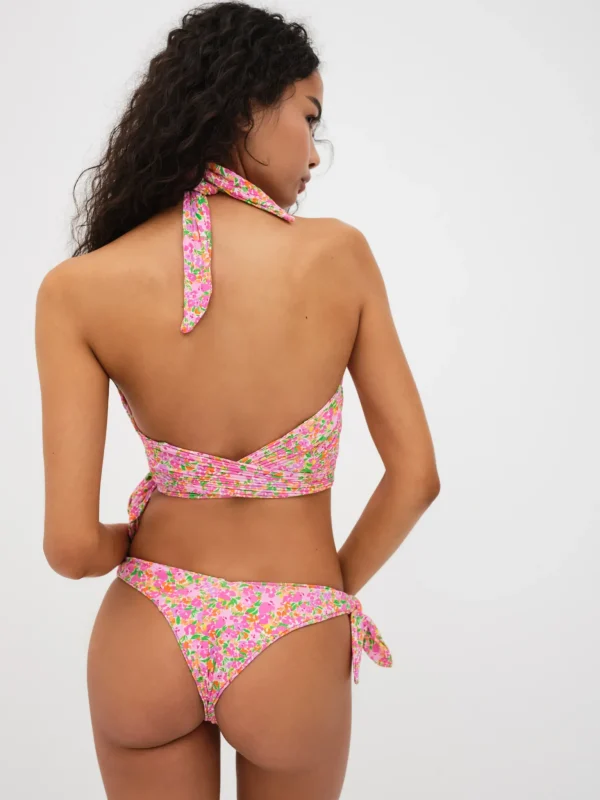 Cheap For Love & Lemons Dixie Swim Top Pink