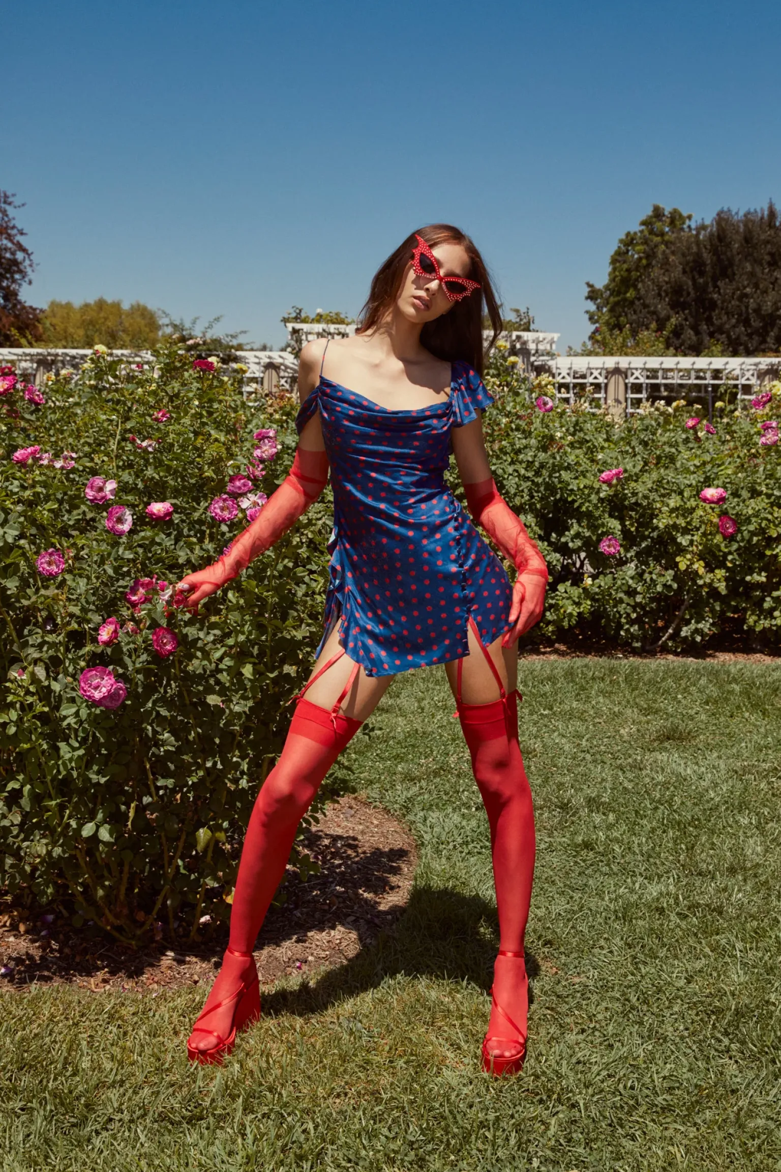 dolores_mini_dress_4.webp Online For Love & Lemons Dolores Mini Dress Blue