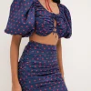 Sale For Love & Lemons Dolores Mini Skirt Blue