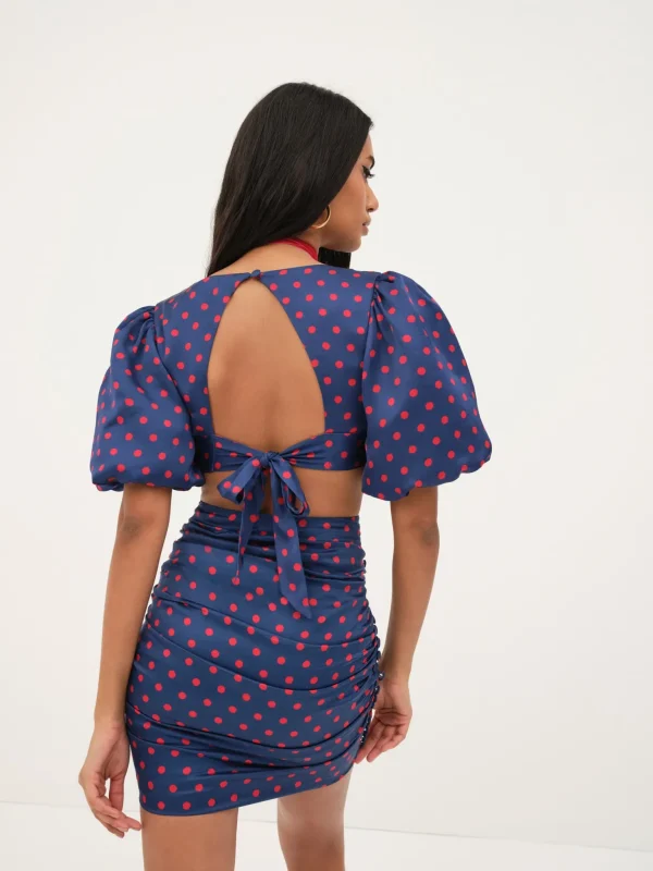 Sale For Love & Lemons Dolores Mini Skirt Blue