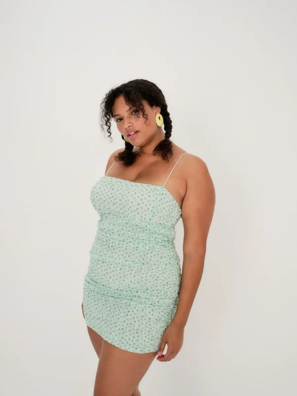 Store For Love & Lemons Drea Mini Dress Blue