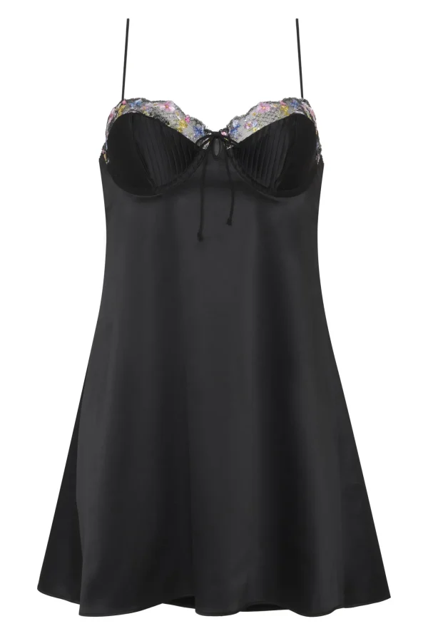 Discount For Love & Lemons Elektra Slip Dress Black