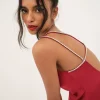 Best Sale For Love & Lemons Elora Midi Dress Red