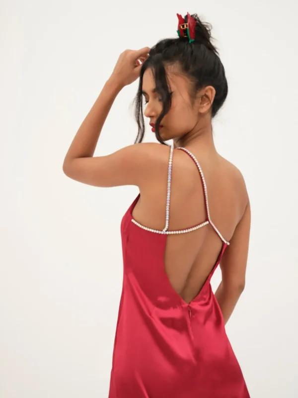 Best Sale For Love & Lemons Elora Midi Dress Red
