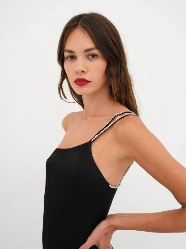 Store For Love & Lemons Elora Midi Dress Black