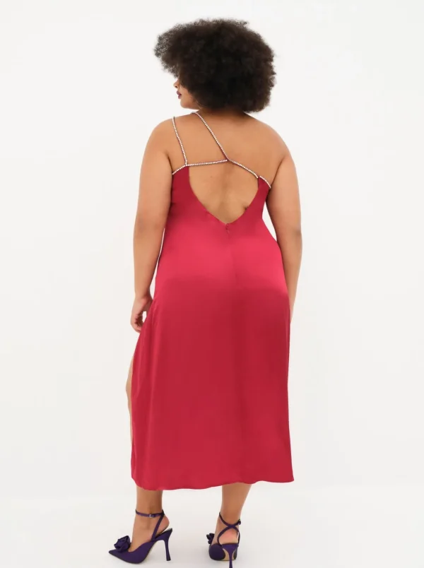Best Sale For Love & Lemons Elora Midi Dress Red
