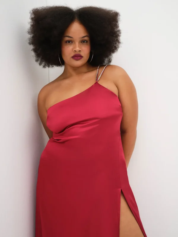 Best Sale For Love & Lemons Elora Midi Dress Red