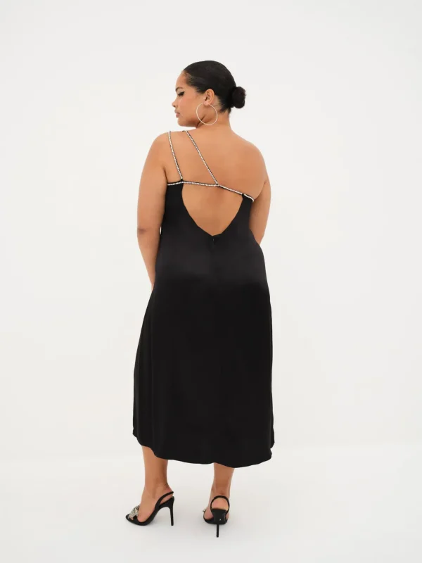 Store For Love & Lemons Elora Midi Dress Black