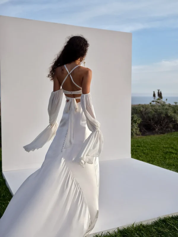 Outlet For Love & Lemons Esme Bridal Gown White