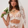 Flash Sale For Love & Lemons Eternal Rose Underwire Bra White