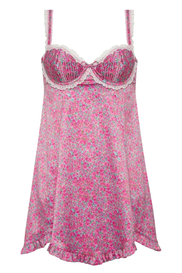 Flash Sale For Love & Lemons Everyday Printed Slip Pink