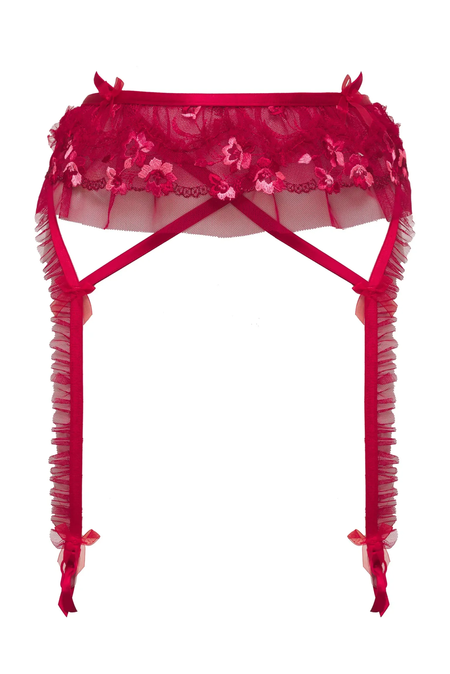 evie_garter_belt_7.webp Sale For Love & Lemons Evie Garter Belt Red
