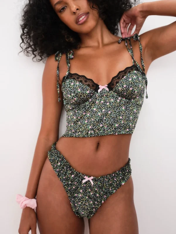 Clearance For Love & Lemons Farrah Bustier Black