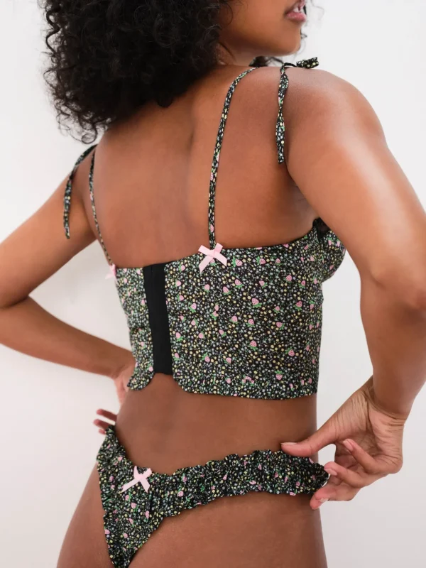 Clearance For Love & Lemons Farrah Bustier Black