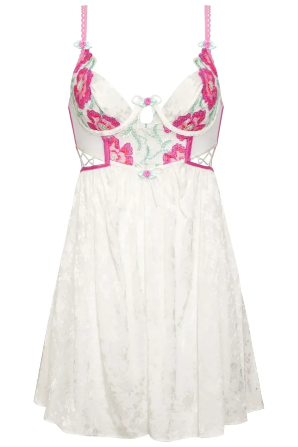 Flash Sale For Love & Lemons Festival Floral Slip Dress Pink
