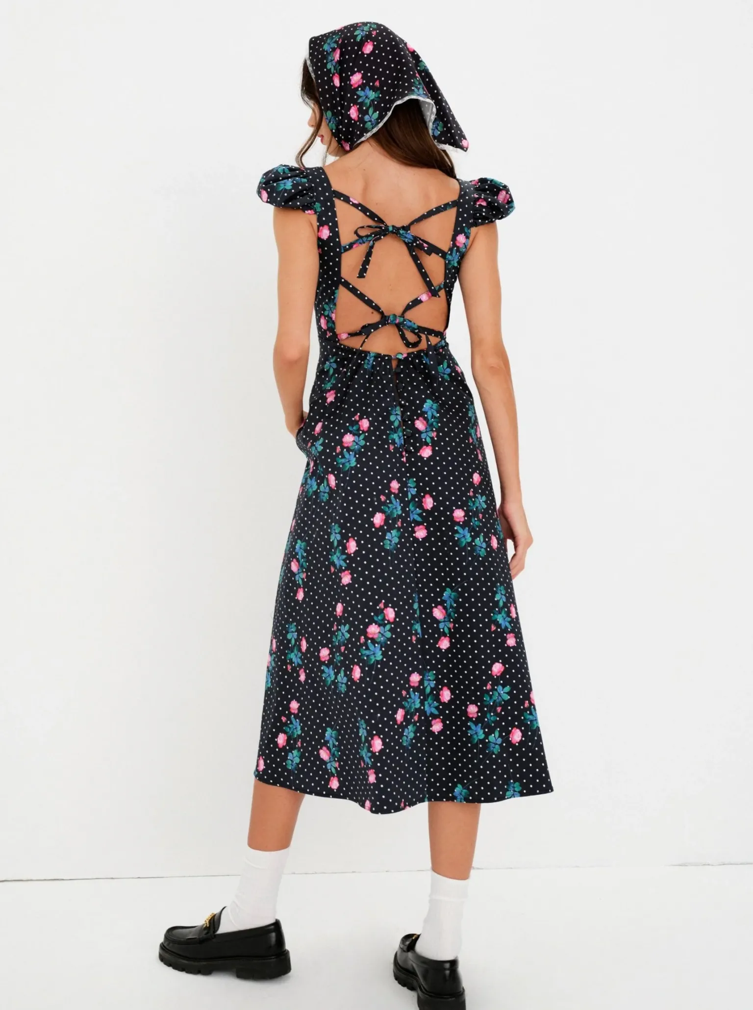 florentina_midi_dress_2.webp Flash Sale For Love & Lemons Florentina Midi Dress Black