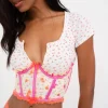 Store For Love & Lemons Flowerbuds Corset Pink