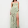 Clearance For Love & Lemons X Revolve Bustier Gown Green