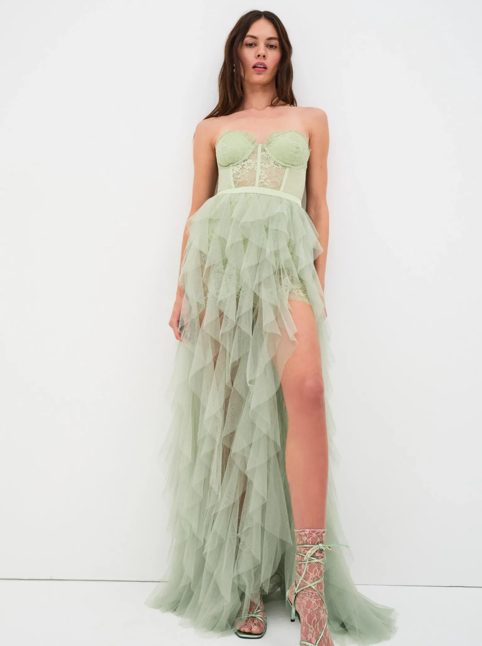 for_love__lemons_x_revolv_0.webp Clearance For Love & Lemons X Revolve Bustier Gown Green