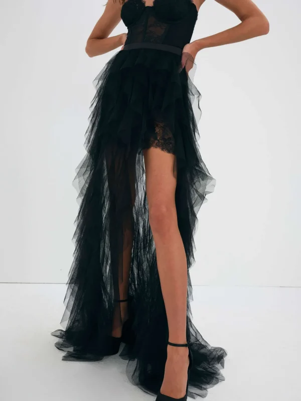 Online For Love & Lemons X Revolve Bustier Gown Black