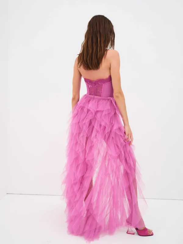 Clearance For Love & Lemons X Revolve Bustier Gown Pink