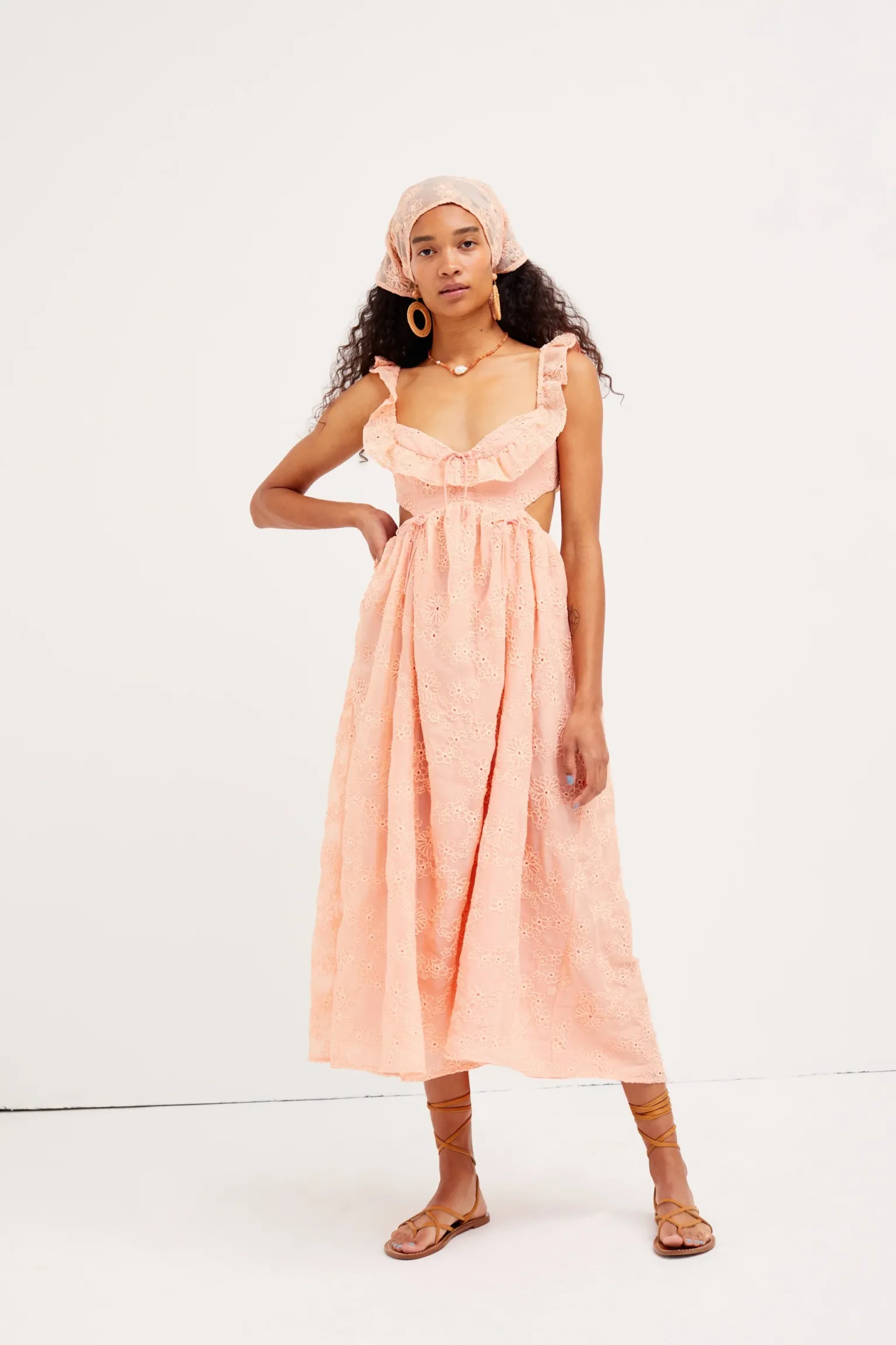 frances_midi_dress_0.webp Cheap For Love & Lemons Frances Midi Dress Orange