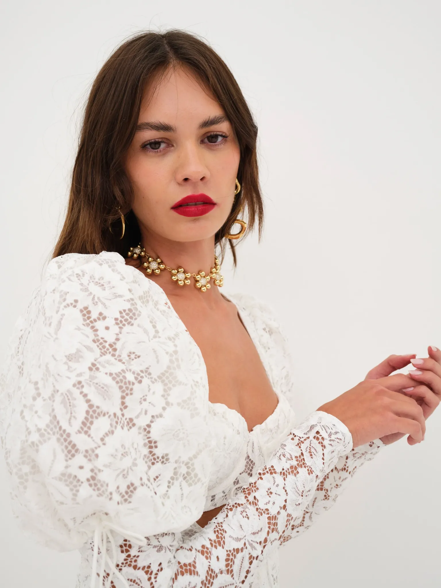 frances_puff_sleeve_mini__1.webp Fashion For Love & Lemons Frances Puff Sleeve Mini Dress White