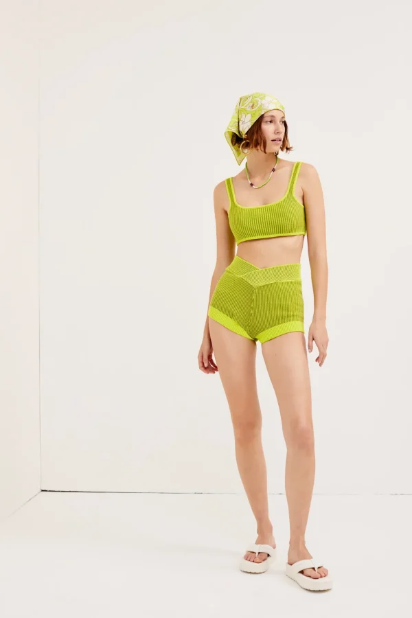 Shop For Love & Lemons Gemma Bralette Top Green