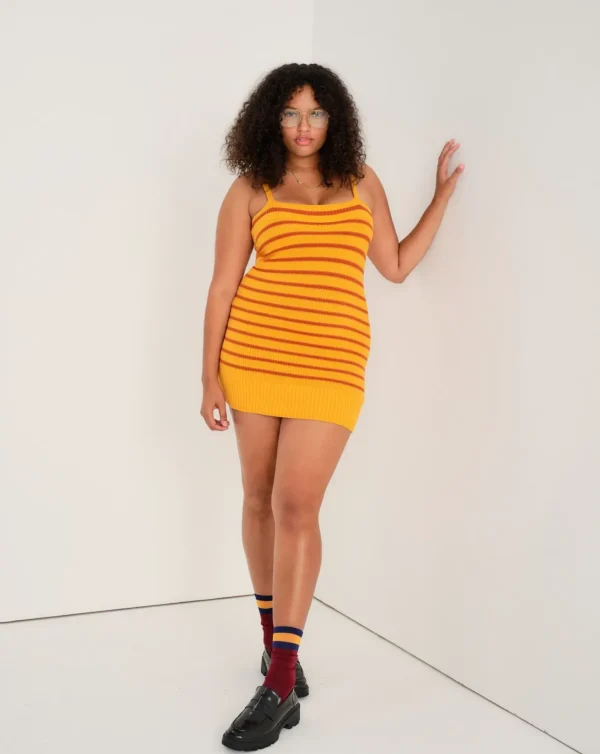 Best Sale For Love & Lemons Gemma Mini Dress Orange