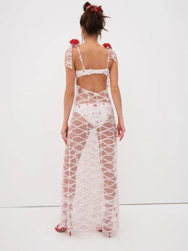 Cheap For Love & Lemons Giada Maxi Dress White