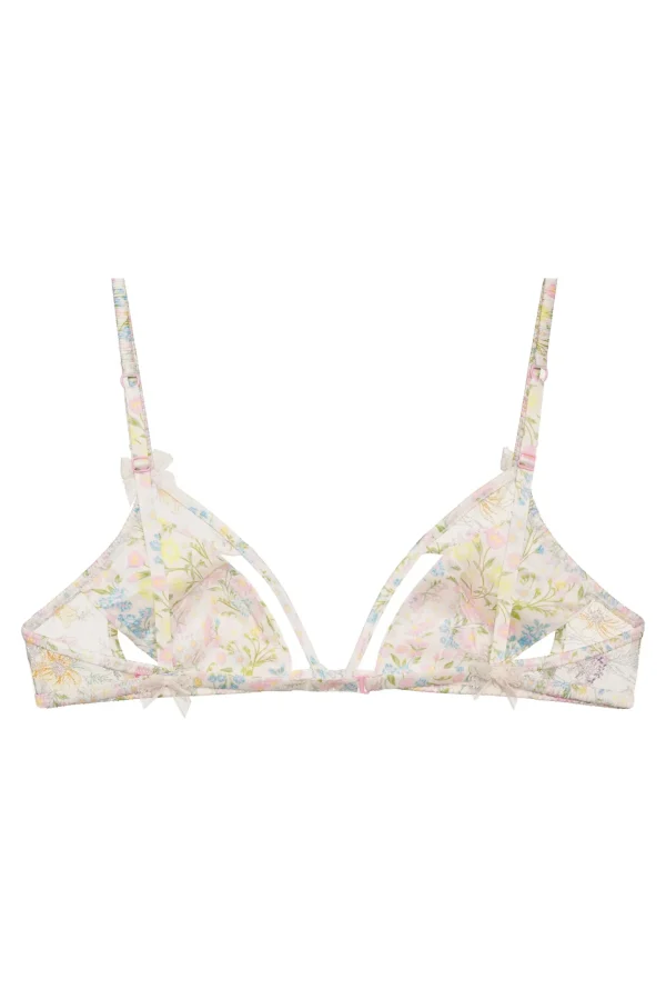 Fashion For Love & Lemons Glitter Garden Bralette Multi