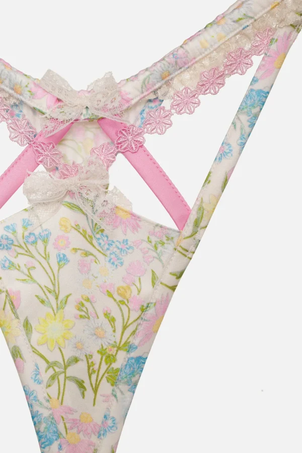 Outlet For Love & Lemons Glitter Garden Panty Multi