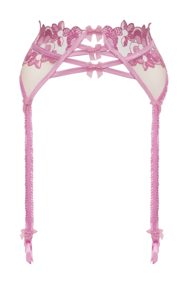 Best Sale For Love & Lemons Grace Garter Belt Pink