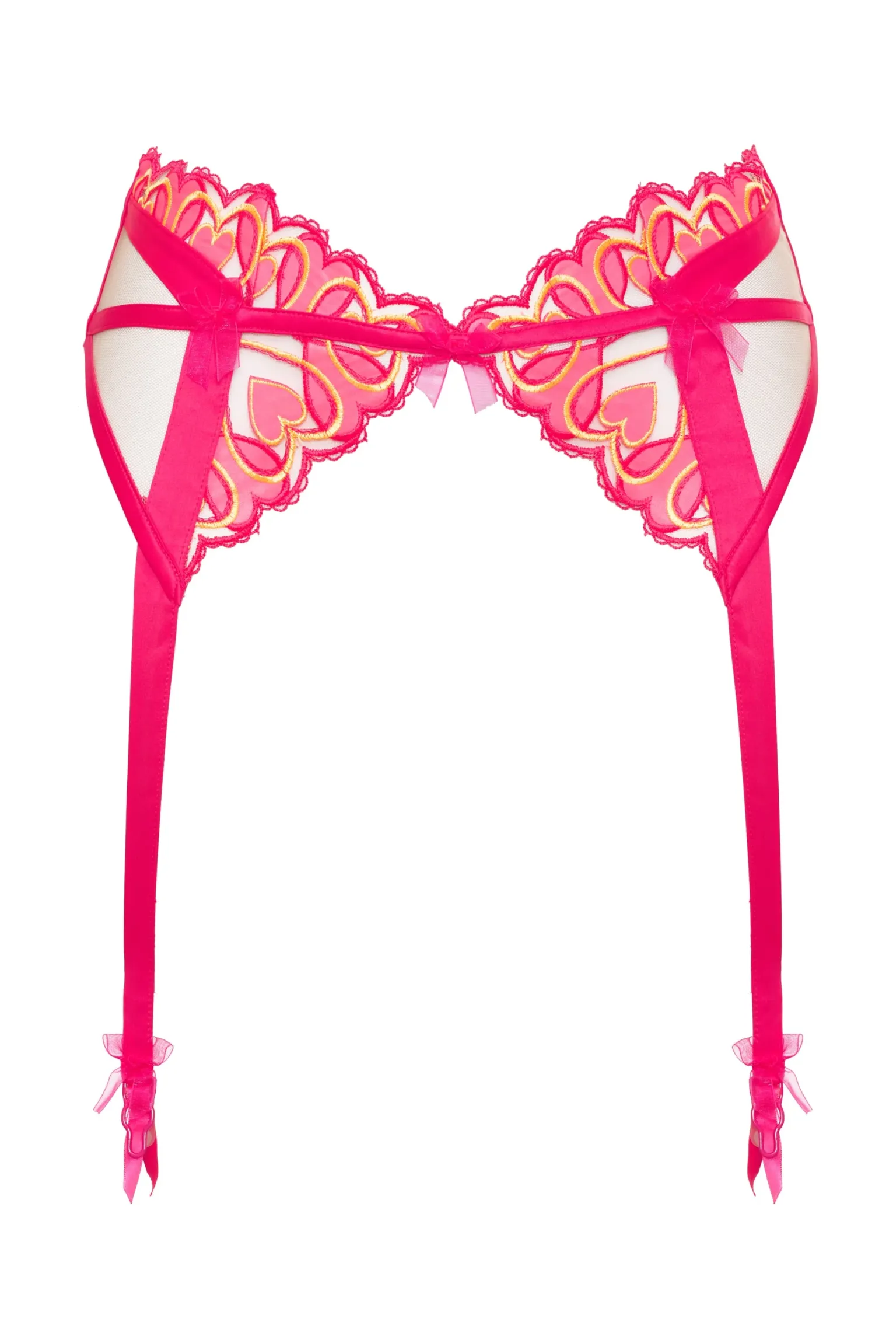 graphic_hearts_garter_7.webp New For Love & Lemons Graphic Hearts Garter Pink