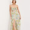 Cheap For Love & Lemons Guinevere Maxi Dress Green