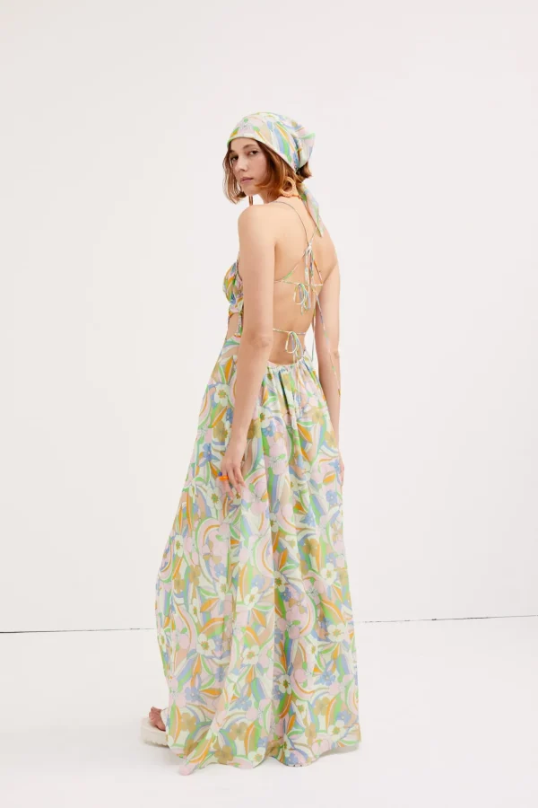 Cheap For Love & Lemons Guinevere Maxi Dress Green
