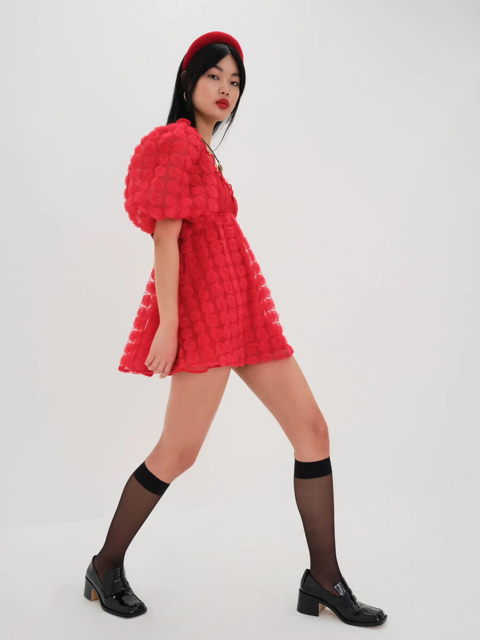 hannah_mini_dress_2.webp Best Sale For Love & Lemons Hannah Mini Dress Red