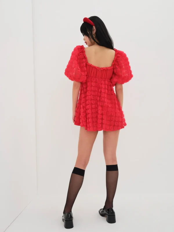 Best Sale For Love & Lemons Hannah Mini Dress Red