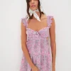 Sale For Love & Lemons Harley Mini Dress Pink