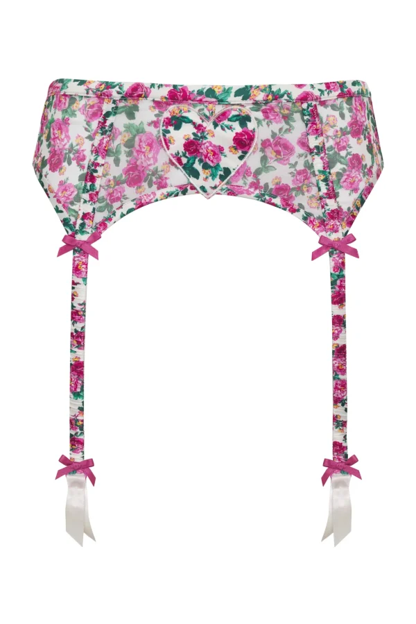 Flash Sale For Love & Lemons Heart Bloom Garter Pink