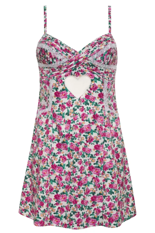 Best For Love & Lemons Heart Bloom Slip Dress Pink