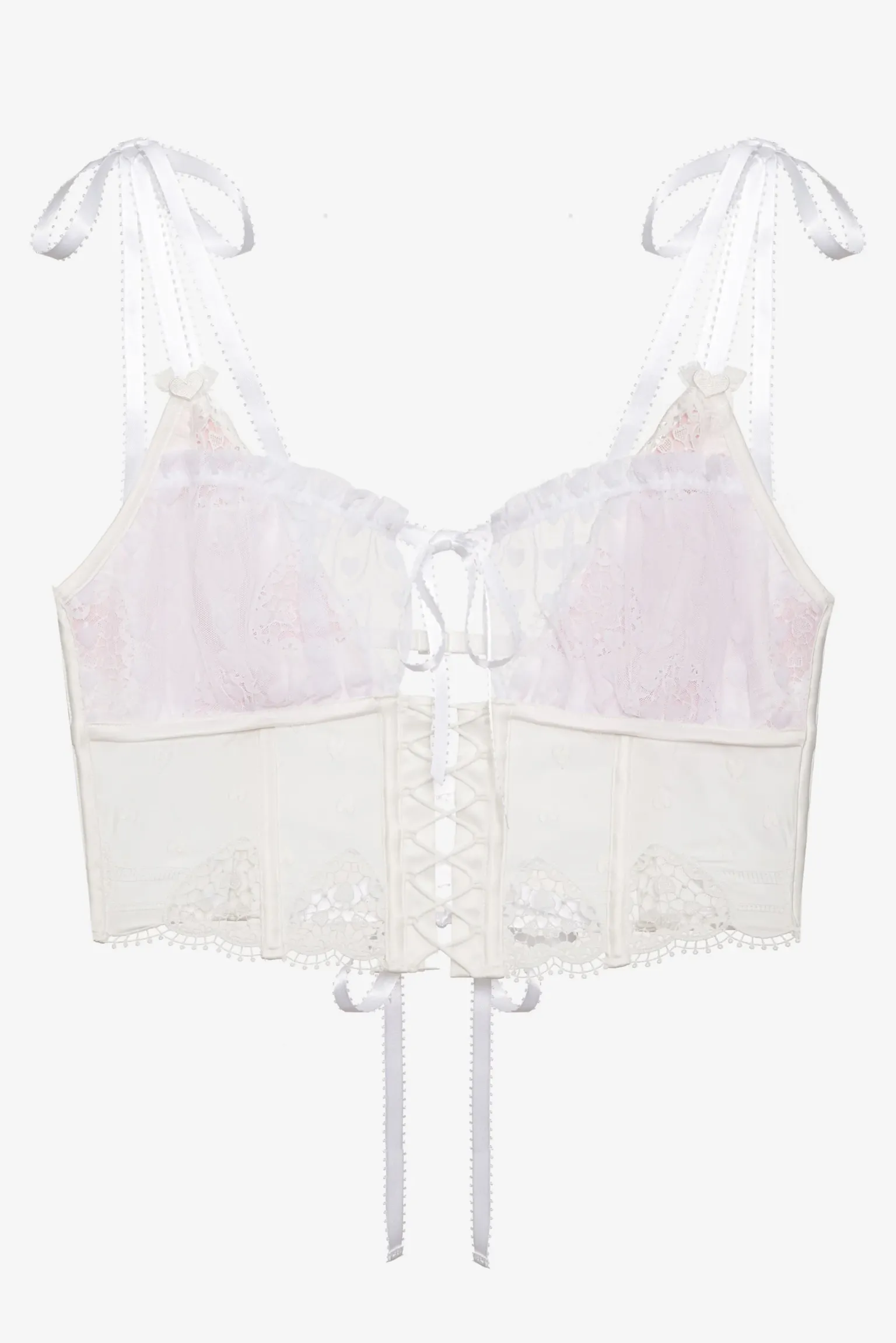 heart_window_bustier_6.webp Discount For Love & Lemons Heart Window Bustier White