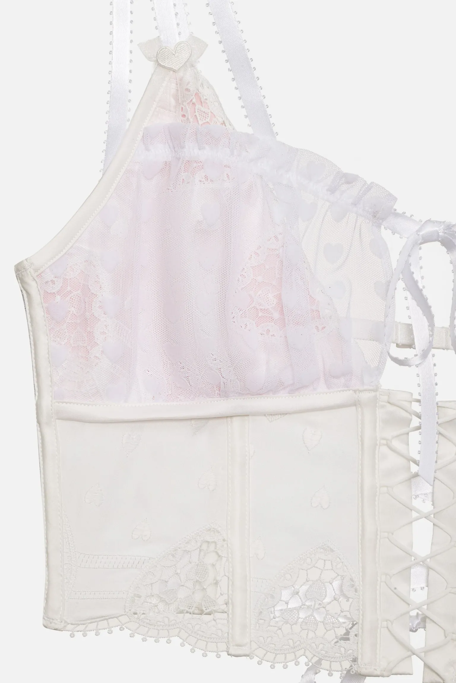 heart_window_bustier_7.webp Discount For Love & Lemons Heart Window Bustier White