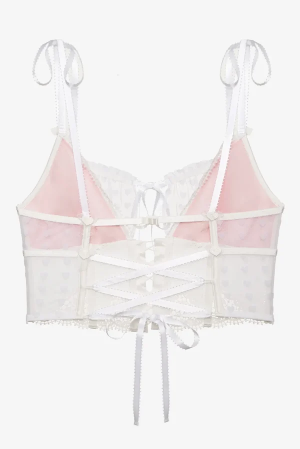 Discount For Love & Lemons Heart Window Bustier White