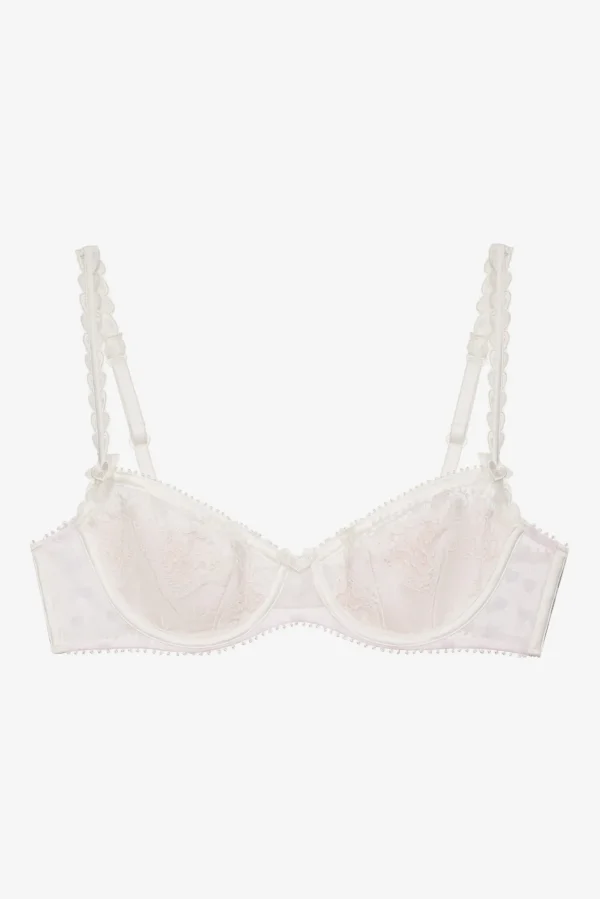 Shop For Love & Lemons Heart Window Underwire Bra White