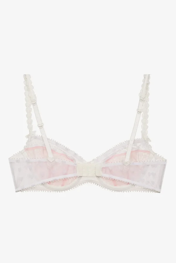 Shop For Love & Lemons Heart Window Underwire Bra White